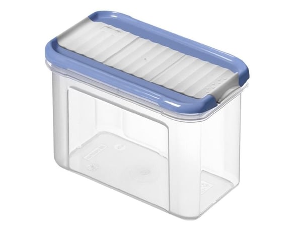 Rotho DOMINO, Beholder, Rektangulær, 0,75 l, Blå, Gjennomsiktig, Plast, Plast