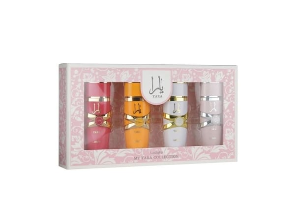Lattafa Yara EDP 25 ml + Yara Candy EDP 25 ml + Yara Moi EDP 25 ml + Yara Tous EDP 25 ml