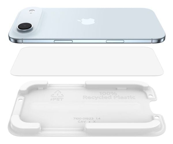 Belkin ScreenForce UltraGlass 2, Apple, iPhone Air, Antibakteriell, Fallsikker, Gjennomsiktig, 1 stykker