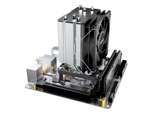 be quiet luftkjøler Pure Rock Slim 3 100 mm 130 W TDP sølv-svart