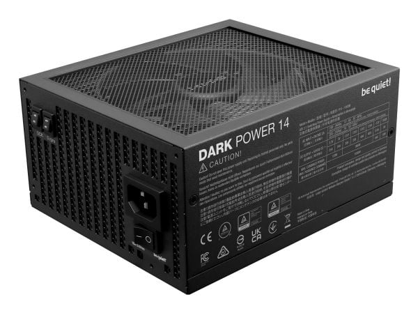 be quiet! Dark Power 14 - Strømforsyning (intern) - ATX12V 3.1/ EPS12V 2.92 - 80 PLUS Titanium - Cybenetics Titanium - AC 100-240 V - 1000 watt - a...