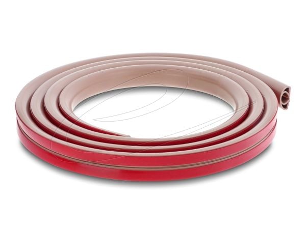 Delock kabelkanal PVC fleksibel 20 x 10 mm - lengde 2 m brun