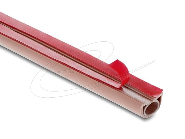 Delock kabelkanal PVC fleksibel 20 x 10 mm - lengde 2 m brun