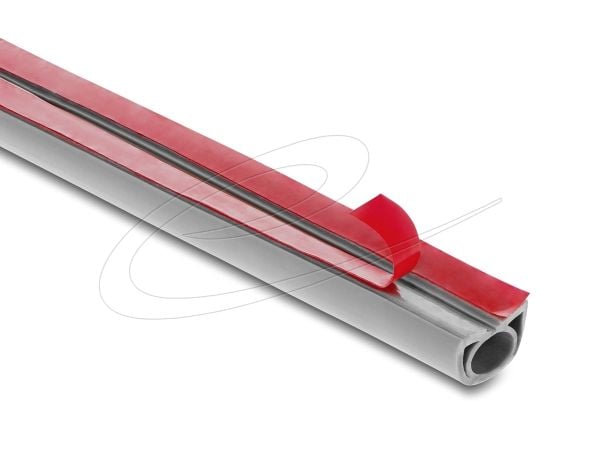 Delock kabelkanal PVC fleksibel 20 x 10 mm - Lengde 2 m grå