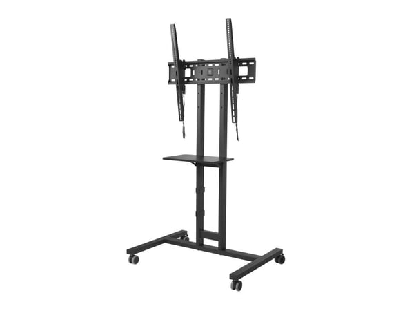 One For All BM4673 stativ på hjul for 32"-75" TV, 50 kg, 90st rotasjon, 10st tilt, VESA600x600