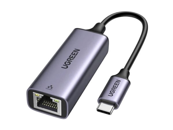 Ugreen USB-C to RJ45 2.5G Ethernet Adapter, USB Type-C, RJ-45, Hankoppling, Grå