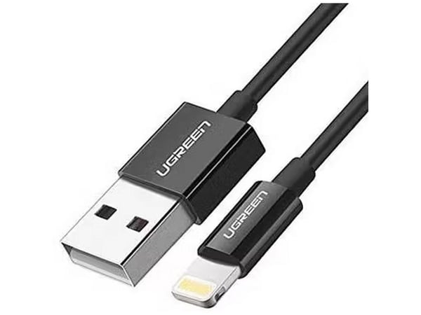 Ugreen 80822 US155, Sort, USB A, Lightning, 1 m, Hankjønn, Hankjønn