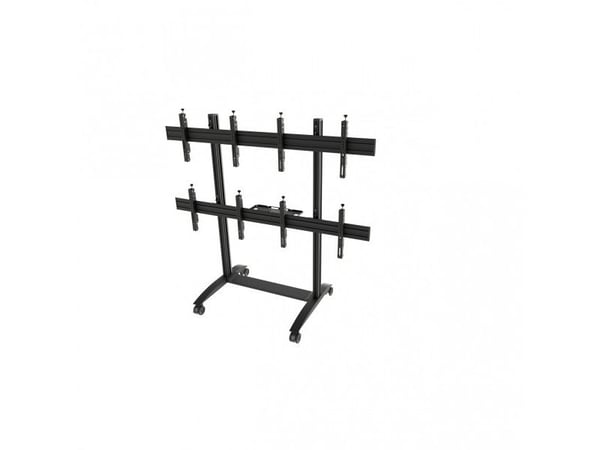 EDBAK VWTA2257-L - Vogn - modulær - for 2x2 videovegg - landskap - aluminium - svart - skjermstørrelse: 50"-57"