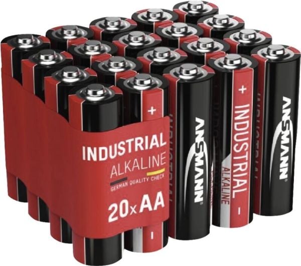 Ansmann LR6, Kertakäyttöinen akku, AA, Alkali, 1,5 V, 20 kpl, 1,5 cm