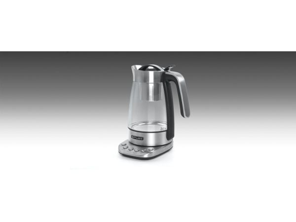Muse MS-320 T, 1,2 l, 2200 W, Gjennomsiktig, Glass, Rustfritt stål, Justerbar termostat, Trådløs