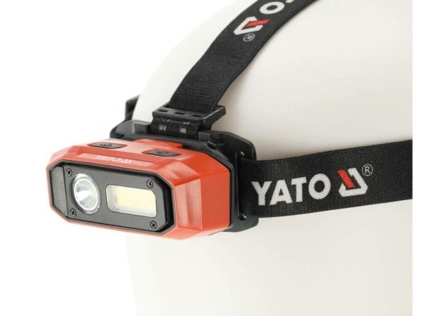 YATO HEAD TASKULAMPPU 800LM AKKU. LIIKETUNNISTIN
