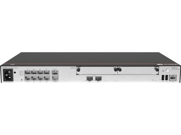 Huawei NetEngine AR720 - Ruter 8-portssvitsj - 1GbE - WAN-porter: 2 - side til side-luftflyt - rackmonterbar, veggmonterbar