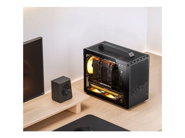 Jonsplus Z20 Micro-ATX koffert, med bærehåndtak - svart