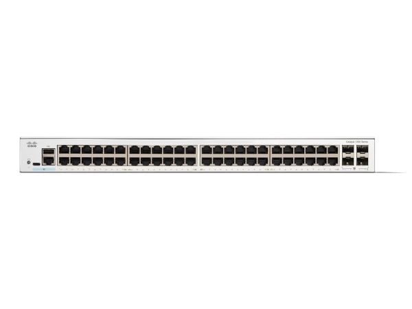 Cisco Catalyst C1200-48T-4G-RF, Håndtert, L2/L3, Gigabit Ethernet (10/100/1000), Rack-montering