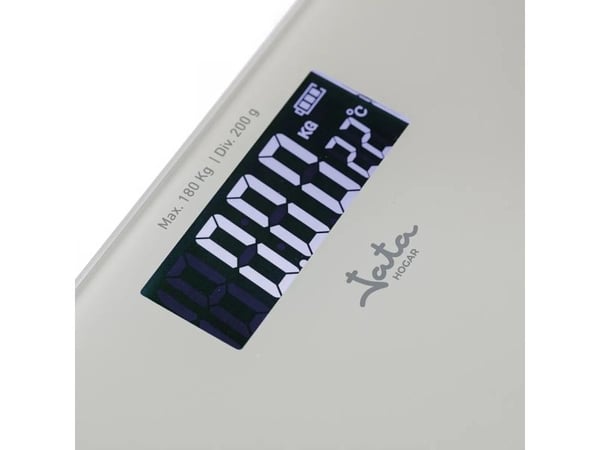 JATA HBAS1504, Elektronisk personvekt, 180 kg, 50 g, Hvit, kg, kg/lb, lb, firkant