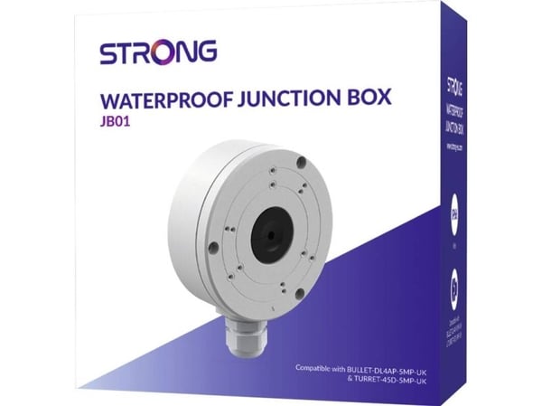 Strong JB01, Koblingsboks, Utendørs, Hvit, BULLET-DL4AP-5MP / TURRET-45D-5MP, IP66, Vanntett