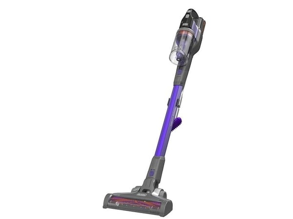 Black &amp; Decker BDPSE1815P-QW, 2-in-1-puikkopölynimuri, pussiton, violetti, 0,65 L, kuiva, akku