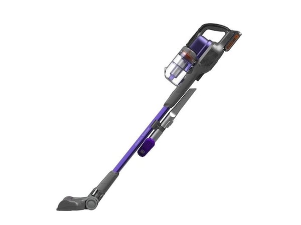 Black & Decker BDPSE1815P-QW, 2-i-1 stavstøvsuger, Uten pose, Lilla, 0,65 l, Tørr, Batteri