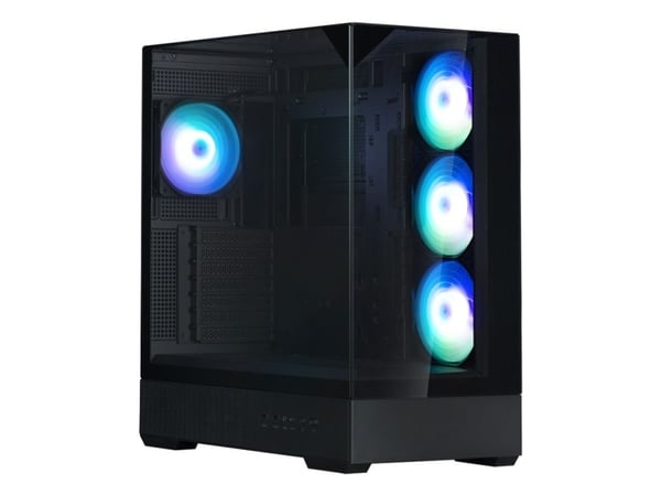 Zalman P40 Prism Plus Black, Midi Tower, PC, Svart, ATX, micro ATX, Mini-ITX, Plast, Stål, Härdat glas, Multi