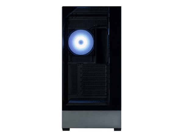 Zalman P40 Prism Plus Black, Midi Tower, PC, Sort, ATX, Micro ATX, Mini-ITX, Plast, Stål, Herdet glass, Multi
