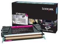 Lexmark X748H1MG, 10000 sivua, Magenta, 1 kpl