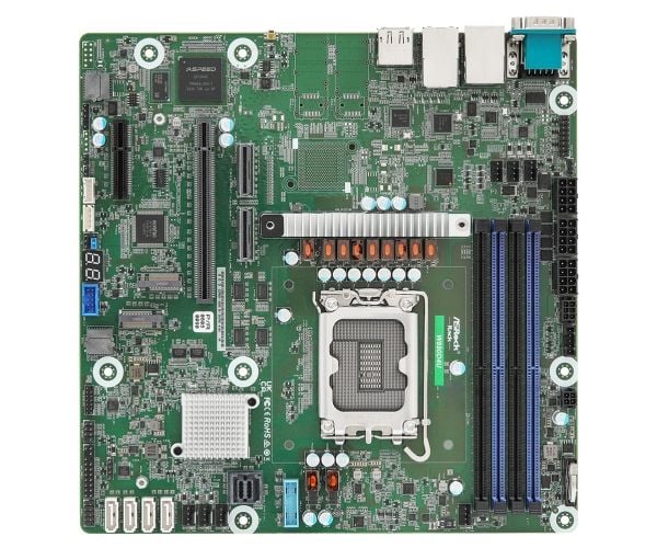 Asrock W880D4U, Intel, LGA 1851 (Socket V1), Intel Core Ultra (Series 2), DDR5-SDRAM, 64 GB, DIMM