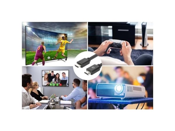 Manhattan 356718, 22,5 m, HDMI Type A (standard), HDMI Type A (standard), 3D-kompatibilitet, 18 Gbit/s, Svart