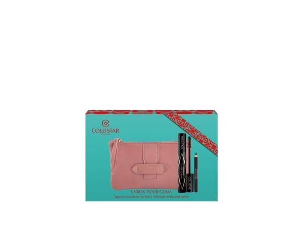 COLLISTAR SET (IMPECCABLE MASCARA 14ML + MINI EYE PENCIL 0,8g + COSMETICS BAG)