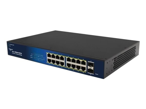 ALLNET ALL-SG8418PM, Hallittu, Gigabit Ethernet (10/100/1000), Full duplex, Power over Ethernet (PoE), Telineasennus, 19U ALLNET ALL-SG8418PM, Hallittu, Gigabit Ethernet (10/100/1000), Full duplex, Power over Ethernet (PoE), Telineasennus, 19U