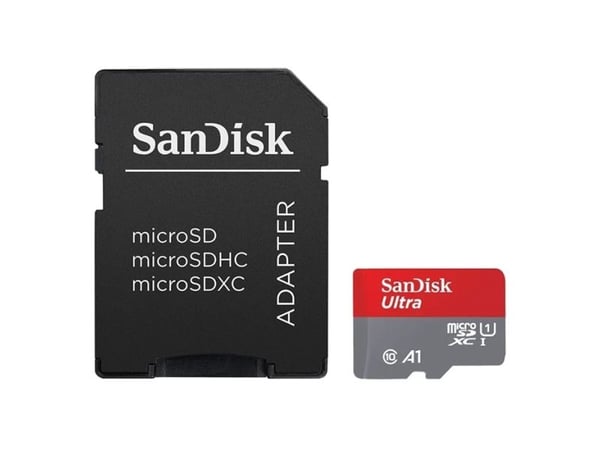 SanDisk Ultra SD-kort inkl. adapter 128GB