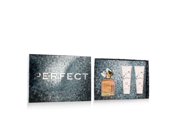 Marc Jacobs Perfect-sett: Eau de Parfum 100 ml + body lotion 75 ml + shower gel 75 ml