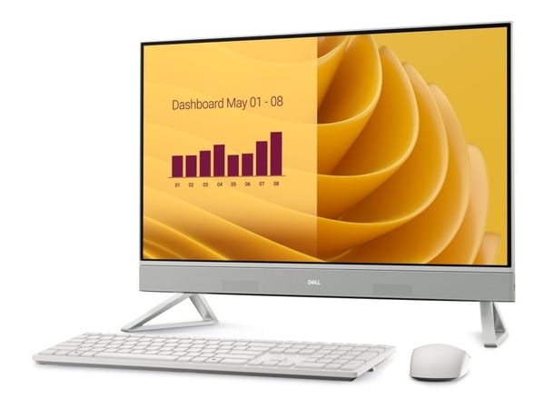 Dell 27 All-in-One EC27250 - Alt-i-ett Core i5 i5-1334U / opptil 4,6 GHz - RAM 16 GB - SSD 512 GB - NVMe - Intel Iris Xe Graphics - Gigabit Etherne...