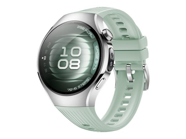 Huawei Watch 5 (42mm), hopea, vihreä fluoroelastomeerihihihna