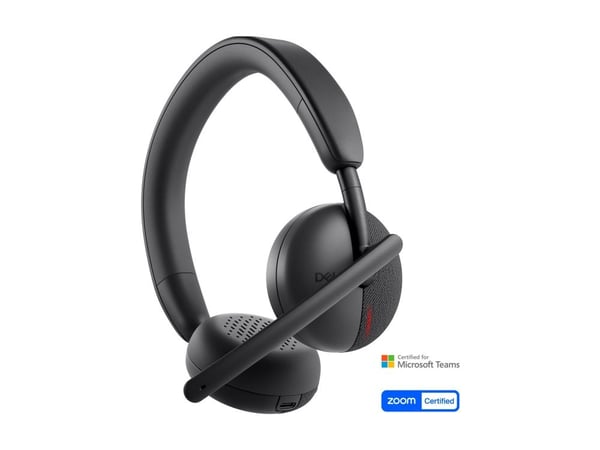 Dell Wireless Headset WL3024 - Hodesett - on-ear - Bluetooth - trådløs - Certified for Microsoft Teams, Zoom Certified