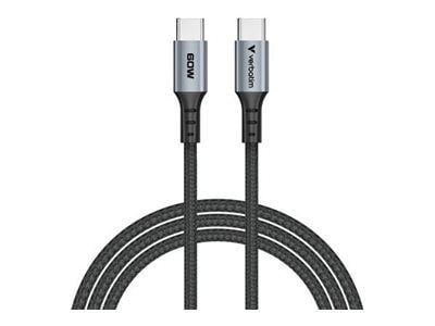 Verbatim - USB-kabel - USB-C (hann) til USB-C (hann) - 1.2 m - støtte for Power Delivery 3.0, lade og synkronisere, up to 480 Mbps, USB-C Power Del...