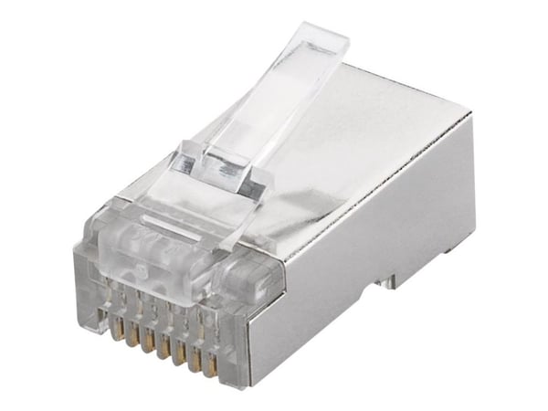 goobay - Nettverkkontakt - RJ-45 (hann) - skjermet - CAT 6 (en pakke 10)