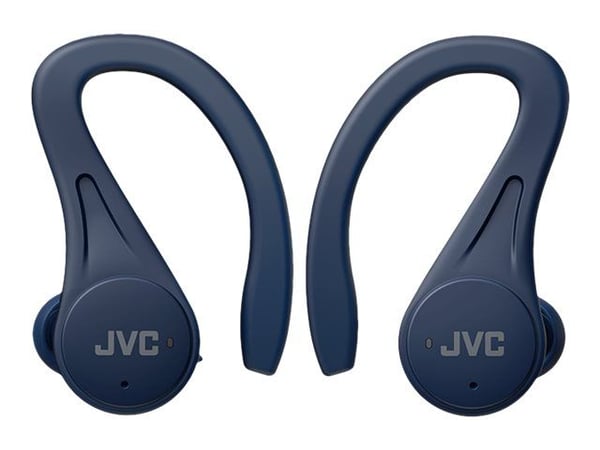 JVC HA-EC25T - Form - True wireless-hodetelefoner med mikrofon - i øret - over-øret-montering - Bluetooth