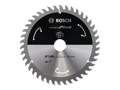 Bosch RUNDSAVKLINGE ACCU STD TRÆ 140X20MM 42T 42T