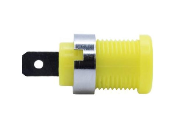 Mueller Electric BU-31610-4 bananstikk (hunn) hylse stift-diameter 6,4 mm gul 1 stk