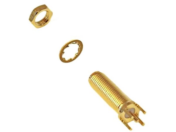 Mueller Electric adapterkontakt SMA-anslutning - kretskort Messing