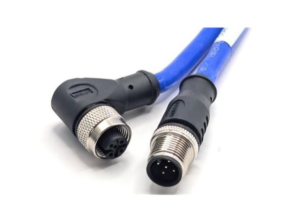 Mueller Electric C5AD82M010 Anturi/toimilaiteliitin M12 Liitin, suora, liitäntä, kulmikas 10 m Navanumero (RJ): 5 1 kpl 1 kpl