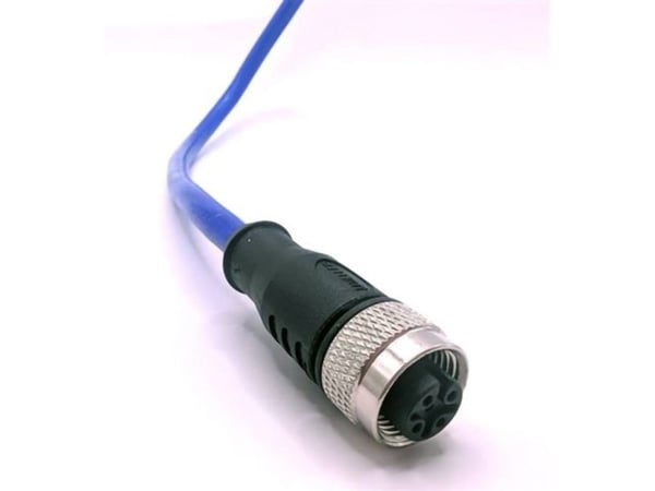 Mueller Electric C4C81M010 Anturi/toimilaitteen liitin M12 Liitäntä, suora 10 m Navanumero (RJ): 4 1 kpl 1 kpl