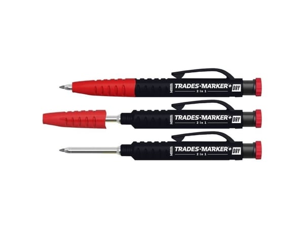 Markal Pieštukas Markal Trades Marker+ DRY 2 IN 1 (kuivaa)