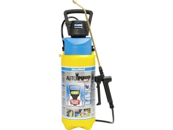 GLORIA AutoPump Set, Håndbasert sprøytepistol, 7 l, 5 l, Blå, Gult, Plast, Messing