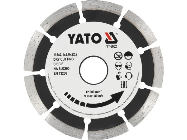 Yato YT-6002, 11,5 cm, Stål, 1 styck