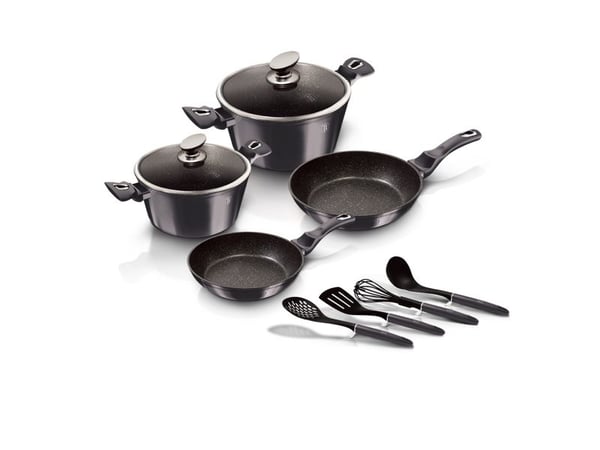 Berlinger Haus BH6917, Blandet sett, Karbon, Karbon, Marmor, Sort, 20 cm