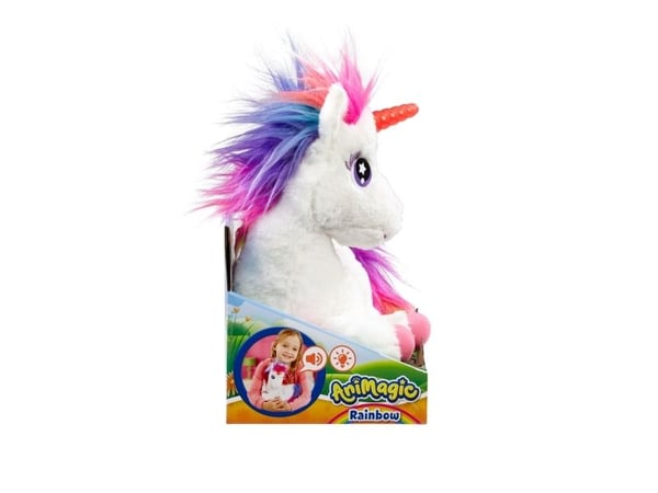 Goliath Animagic Rainbow Unicorn, Gutt/Jente, 2 år, Gir fra seg lyd
