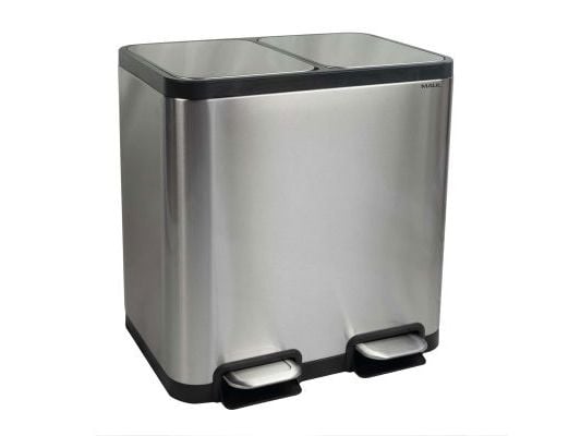 MAUL søppelbøtte MAULcycle 20l + 20l rustfritt stål