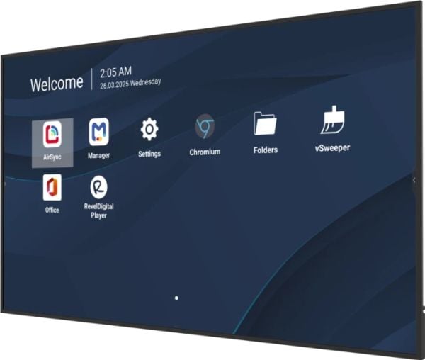 Viewsonic CDE8631-1C, Digital skiltingstavle (flatskjerm), 2,18 m (86"), LCD, 3840 x 2160 piksler, Wi-Fi, 24/7