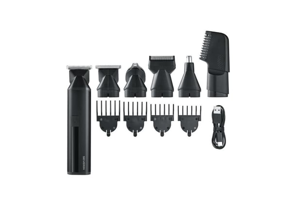 Severin HS 0710, Barberingsmaskin, Svart, Knapper, Batteri, 2 timer, 161 mm